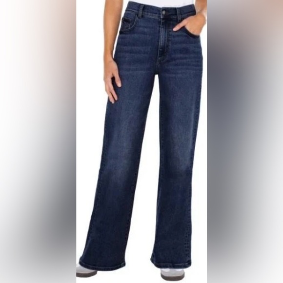Well Worn Denim - NWT-Well Worn Women’s Wide Leg High-Rise Dark Blue Jeans, Sz 10/30